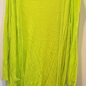 Torrid Lime Green Open Cardigan